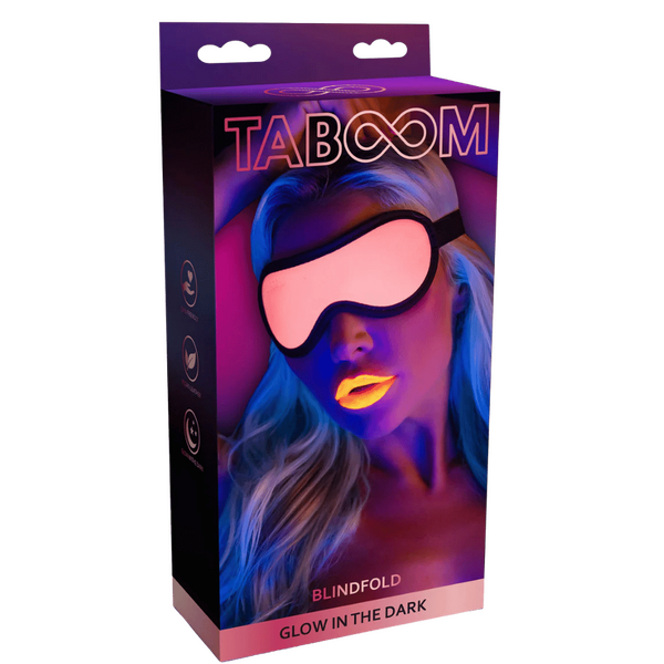 Glow Blindfold (Pink)-17202-PINK