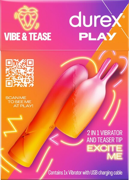 Play Vibe & Tease 2 In 1 Vibrator & Teaser Tip-3263865