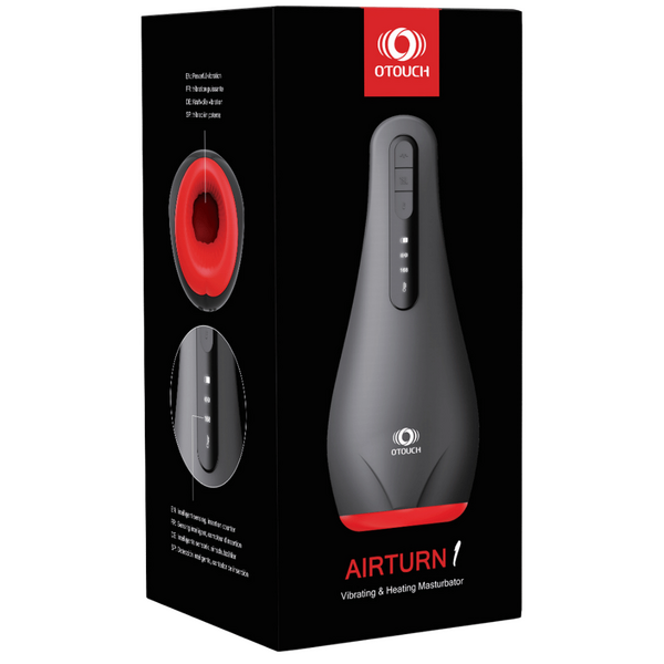 AIRTURN 1 - Masturbator 7 Vibration Modes OLED Display with Stroke Counter-4897127060064