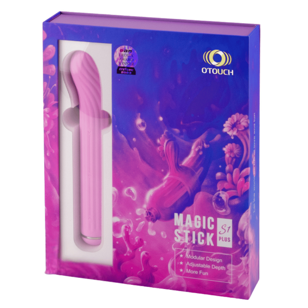 THE MAGIC STICK S1 Plus - Rechargeable Vibrator (Pink)-4897127060408