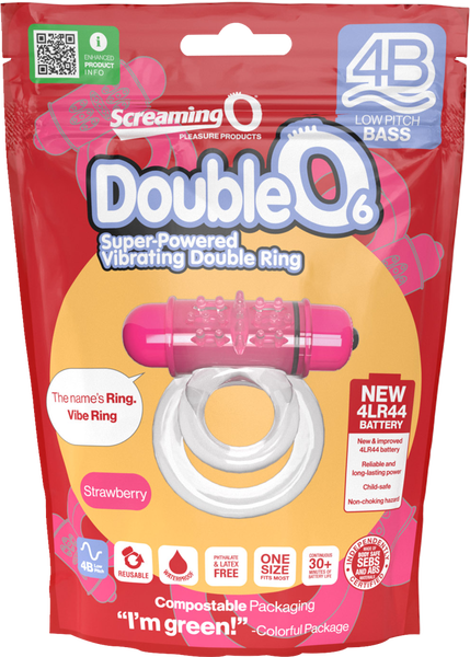 Double O 6 4B Low Pitch Bass (Strawberry)-4BD6-ST