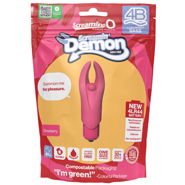 Demon 4B Low Pitch Bass (Strawberry)-4BSMN-ST
