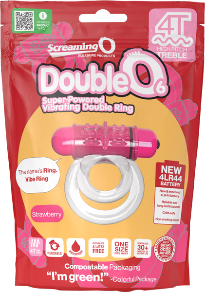 Double O 6 4T High Pitch Treble (Strawberry)-4TD6-ST