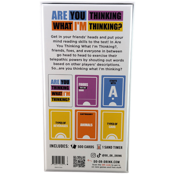Are You Thinking What Im Thinking?-850031127524