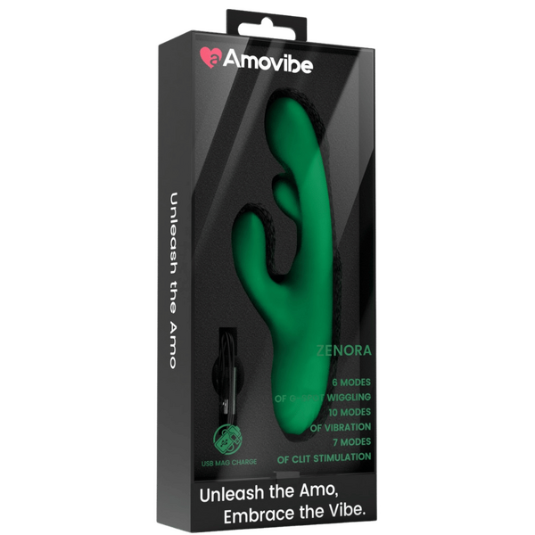Zenora -G-Spot Wiggling Massager (Green)-AMO-V-006