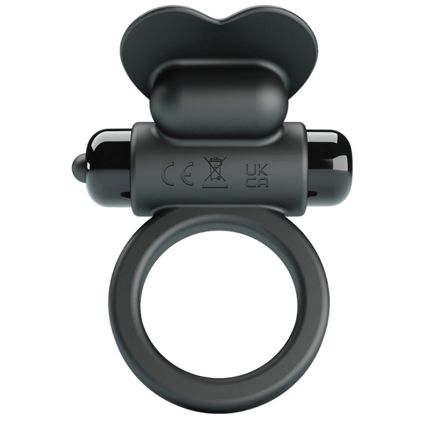 Vibrant Penis Ring - Debonaire (Black)-BI-210316