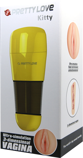 Kitty Vagina Masturbator (Gold)-BM-00900T49NNJ