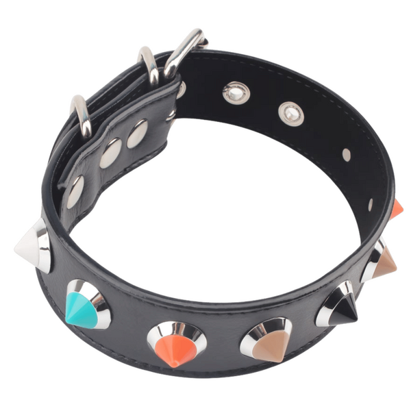 Collar with Thorns (Black)-CN-632172462