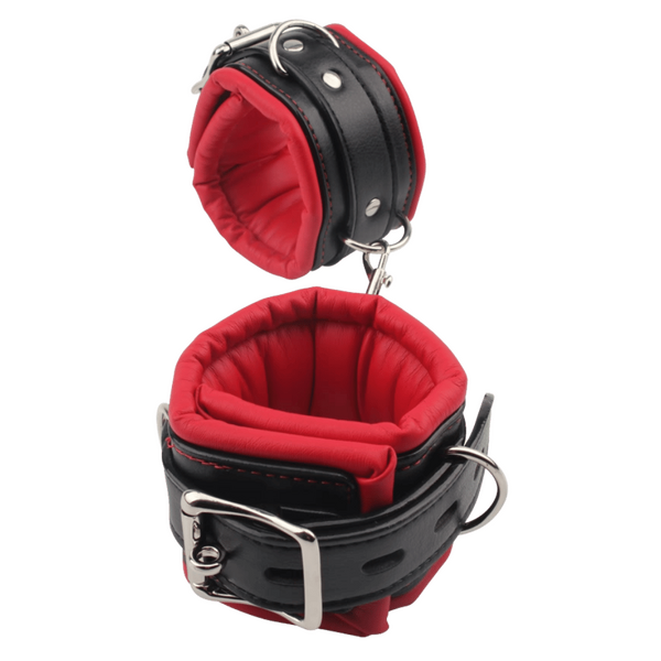 Super Soft Ankle Cuffs (Red/Black)-CN-632196375