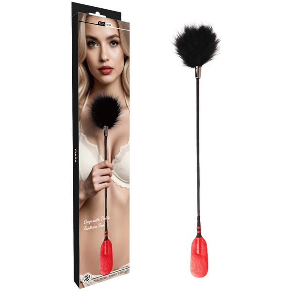 Crop with Tickle Feathers (Red)-CN-738310315