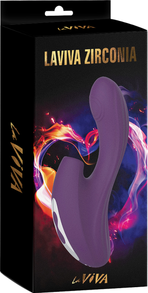 Zirconia Sucking & Knocking Vibrator (Purple)-CN-811123541