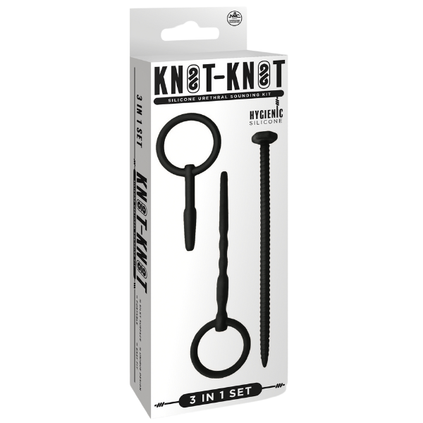 Silicone Urethal Sounding Kit - Screw (Black)-FKQ036A000-010