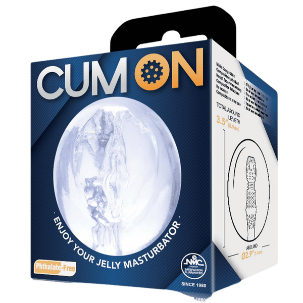 Pocket Jelly Masturbator 3.5" (Clear)-FMR017A000-050