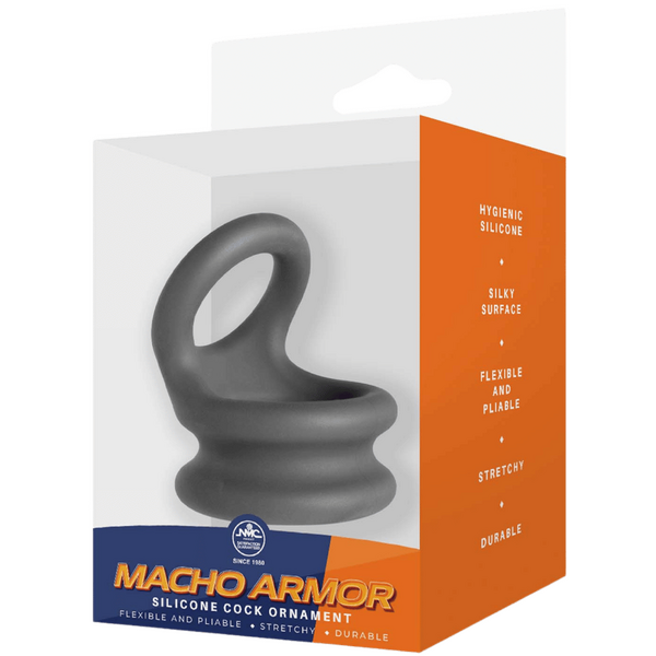 Silicone Cock Ornament - Medium (Grey)-FNR006A000-020