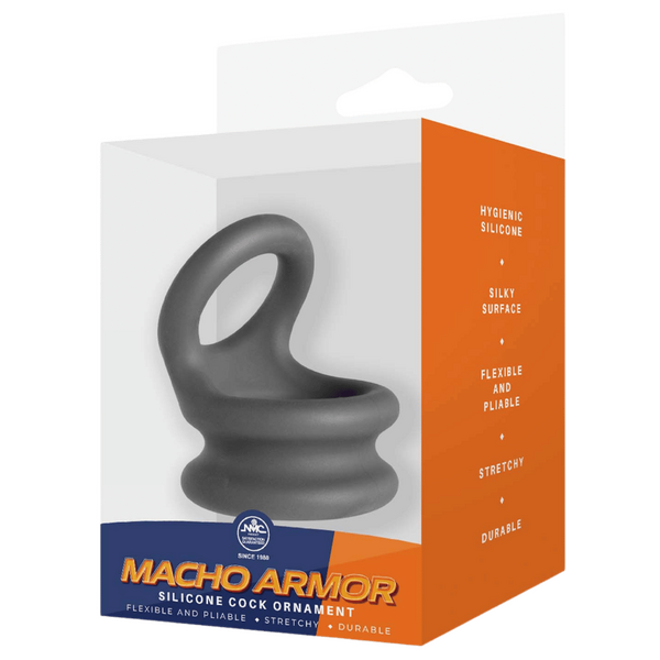 Silicone Cock Ornament - Large (Grey)-FNR007A000-020