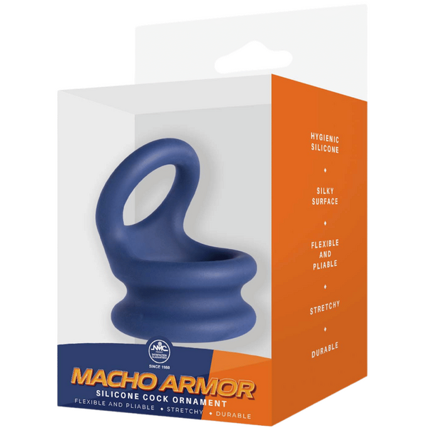Silicone Cock Ornament - Large (Blue)-FNR007A000-024