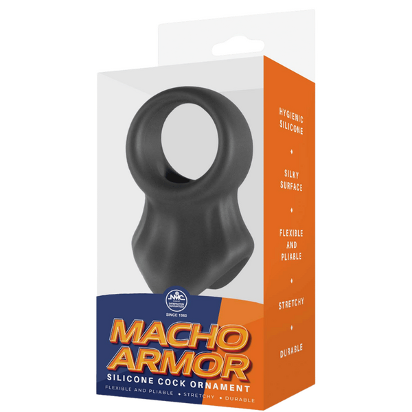 Silicone Cock & Ball Ornament - (Grey)-FNR009A000-020