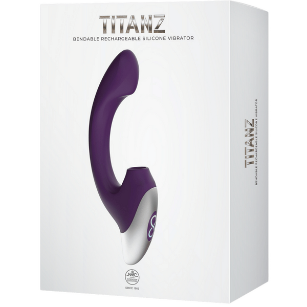 Thumping Rechargeable Silicone Vibrator (Purple)-FPBR001A00-022