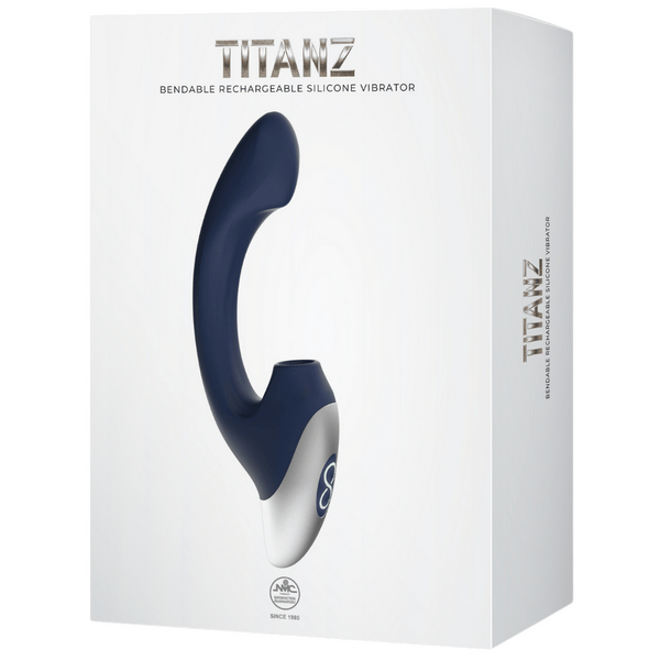 Thumping Rechargeable Silicone Vibrator (Blue)-FPBR001A00-024