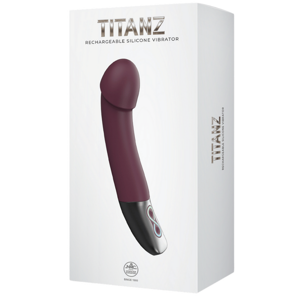 Rechargeable Silicone Vibrator (Rubine Red)-FPBR016A00-028