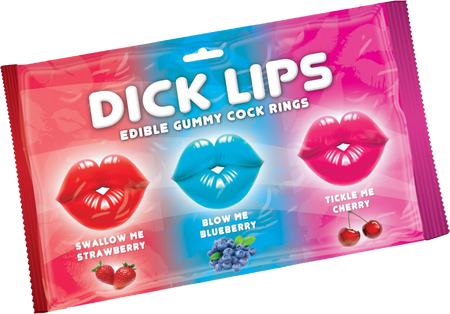 Dick Lips Gummy Cock Rings (3 Pack)-HP-2987