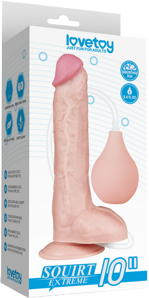 10 Squirt Extreme Dildo (Flesh)-LV116022