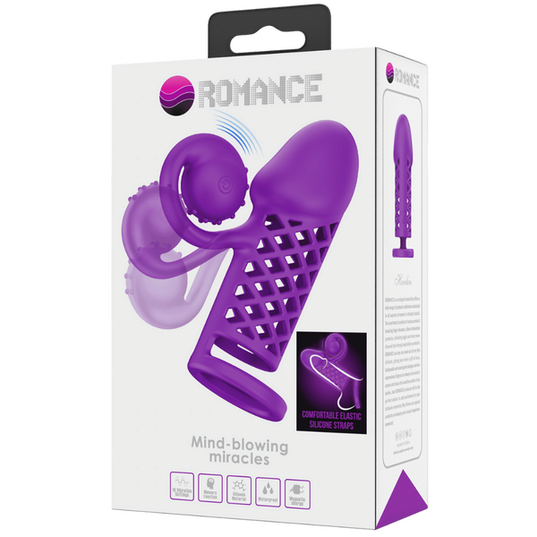 Rechargeable Harden Cock Sleeve (Purple)-MC57