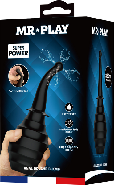 Anal Douche BLKM6 (Black)-QX-005-MR