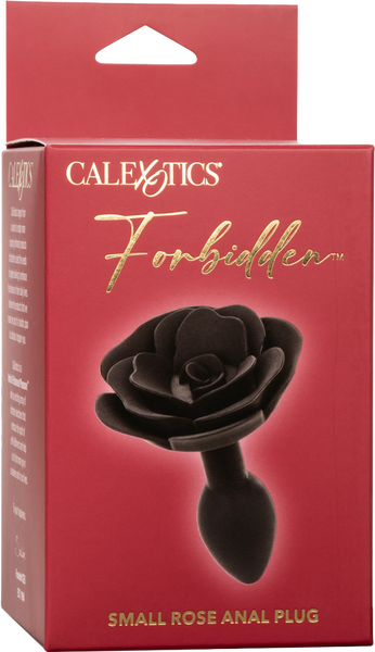 Small Rose Anal Plug (Black)-SE-2653-10-3