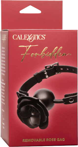 Removable Rose Gag (Black)-SE-2653-20-3