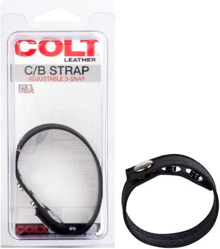 Leather C/B Strap Adjustable 3-Snap-SE-6843-20-2
