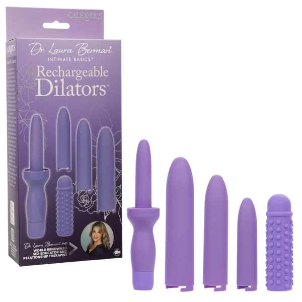 Rechargeable Dilators Set of 4 Locking Sizes Plus Sleeve-SE-9730-60-3