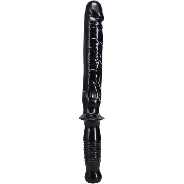 The Classic Manhandler - 10" Dildo Plus Handle (Black)-0266-02-CD