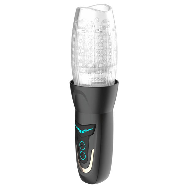 Dragon Pro - Rotating Male Masturbator (Black)-AMO-M-011