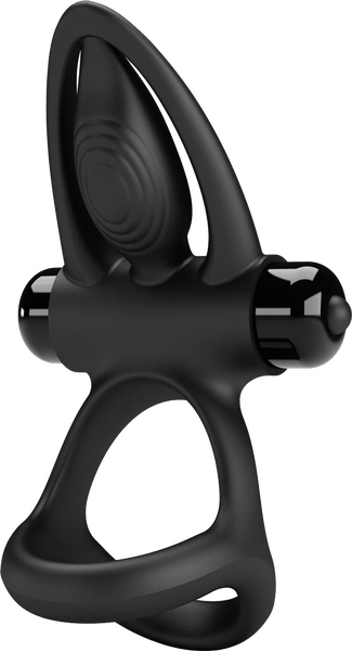 Vibrating Cock Ring (Black)-BI-210306-1