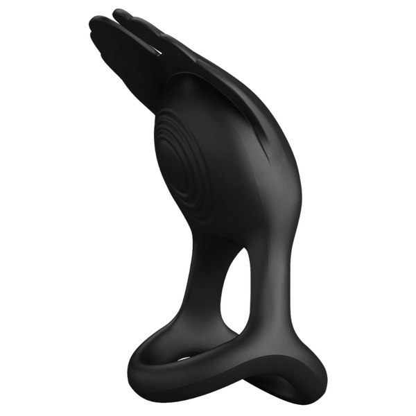 Vibrant Penis Ring - Silas (Black)-BI-210318