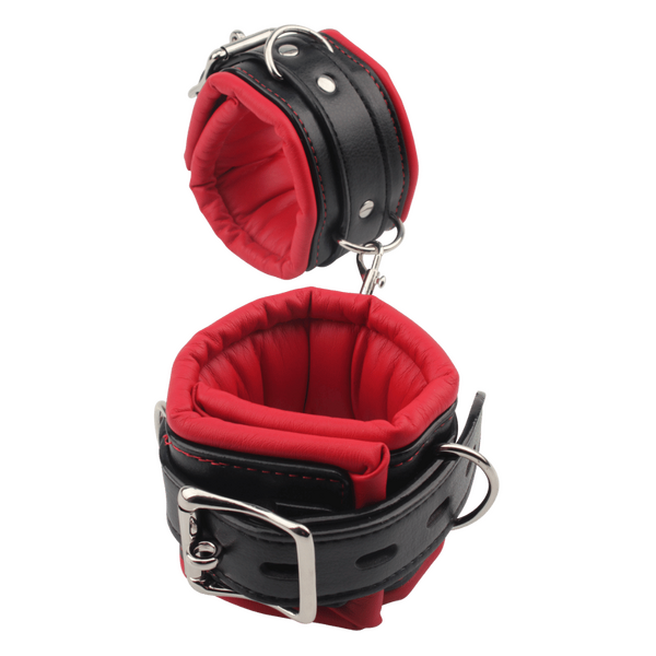 Super Soft Hand Cuffs (Red/Black)-CN-632106792