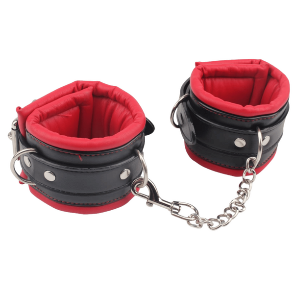 Super Soft Ankle Cuffs (Red/Black)-CN-632196375