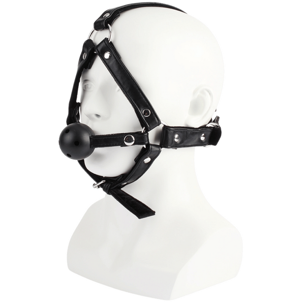 Head harness with Ball Gag-CN-738991042