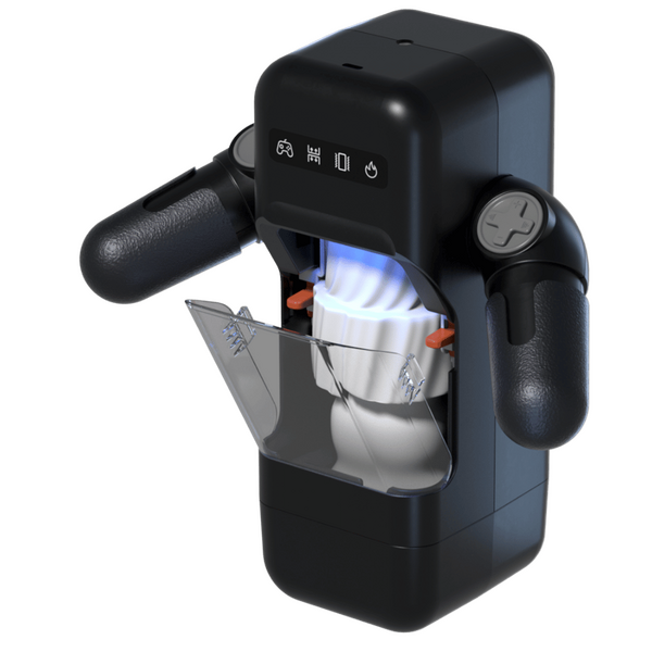 Game Cup - Thrusting Male Masturbator (Black)-JE-F016