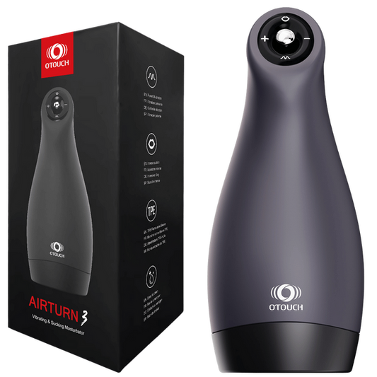 AIRTURN 3 - Sucking & Vibrating Male Masturbator with Heating-4897127060040