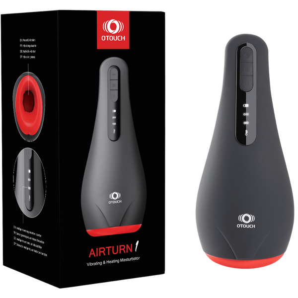 AIRTURN 1 - Masturbator 7 Vibration Modes OLED Display with Stroke Counter-4897127060064