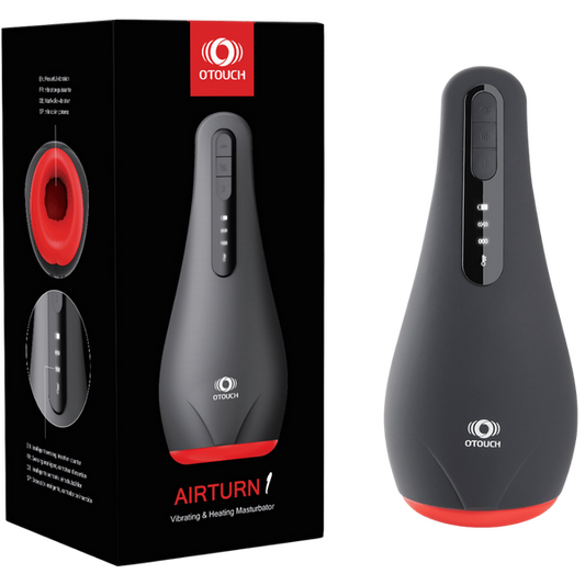 AIRTURN 1 - Masturbator 7 Vibration Modes OLED Display with Stroke Counter-4897127060064