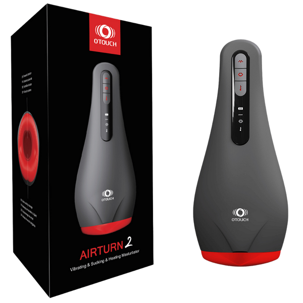 AIRTURN 2 - Masturbator with OLED Display & Heating 6 Vib & 5 Suction-4897127060101