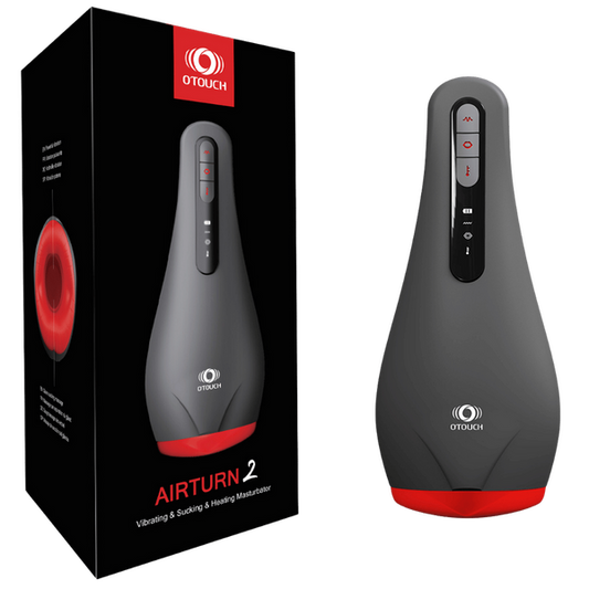 AIRTURN 2 - Masturbator with OLED Display & Heating 6 Vib & 5 Suction-4897127060101