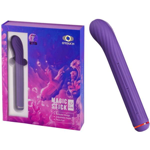 THE MAGIC STICK S1 Plus - Rechargeable Vibrator (Purple)-4897127060316