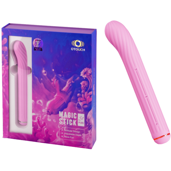 THE MAGIC STICK S1 Plus - Rechargeable Vibrator (Pink)-4897127060408