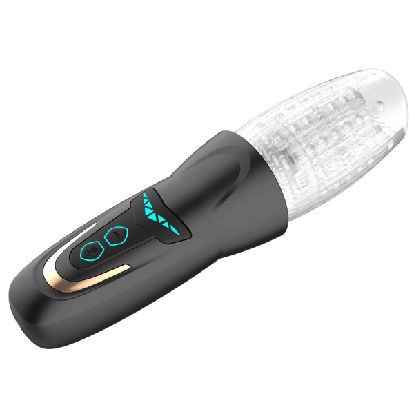 Dragon Pro - Rotating Male Masturbator (Black)-AMO-M-011