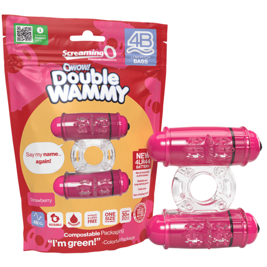 Double Wammy 4B Low Pitch Bass (Strawberry)-4BDW-ST