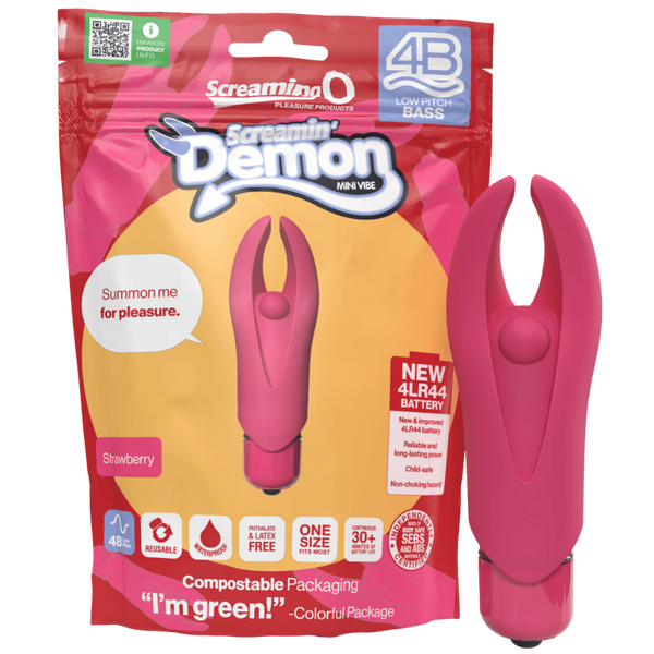 Demon 4B Low Pitch Bass (Strawberry)-4BSMN-ST